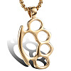Stainless Steel Knuckles Pendant Necklaces FIND-PW0024-14B-1