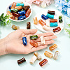 45Pcs 9 Colors Acrylic Imitation Gemstone Beads MACR-TA0002-93-6