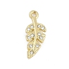 Rack Plating Alloy Micro Pave Rhinestone Pendants FIND-K020-01G-1