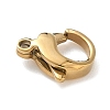 304 Stainless Steel Lobster Claw Clasps Ion Plating(IP) High Polished LS-STAS-P423-06G-2