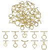 40Pcs 10 Styles Alloy Toggle Clasps FIND-ME0002-90-1