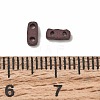 2-Hole Baking Paint Glass Seed Beads SEED-S023-17A-07-3