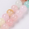 Natural Colorful Green Jade Beads Strands G-G757-01-10mm-1