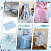 2M Polyester Snowflake Mesh Fabrics DIY-WH0622-388A-5