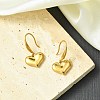 304 Stainless Steel Heart Dangle Earrings for Women EJEW-G417-02G-3