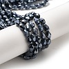 Electroplate Glass Beads Strands X-EGLA-D017-7x5mm-2-2