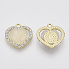 Alloy Rhinestone Pendants ALRI-N035-19-2