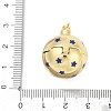 Brass Micro Pave Cubic Zirconia Locket Pendants KK-H203-13G-01-3