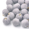 Faux Mink Fur Covered Pendants WOVE-S115-01B-2