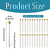2 Sets Stainless Steel Ball Positioning Head Pins FIND-TA0009-26G-3