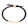 1Pc Adjustable Nylon Cord Slider Bracelets for Women BJEW-LP0001-32F-01-1