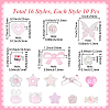 160Pcs 16 Styles Mixed Styles Acrylic Beads OACR-PA0001-77E-2