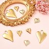 12Pcs 3 Styles 304 Stainless Steel & Brass Mico Pave Cubic Zirconia Pendants DIY-SZ0010-61-4