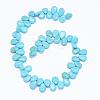 Natural Magnesite Beads Strands G-P324-09-10x14mm-2