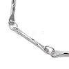 304 Stainless Steel Bar Link Chain Brcelets BJEW-K226-11P-2