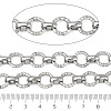 304 Stainless Steel Textured Ring Link Chains CHS-K023-11B-P-3