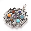 Natural & Synthetic Gemstone Pendants X-KK-F756-05C-1