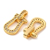 Brass Micro Pave Cubic Zirconia Pendants KK-U039-03G-2