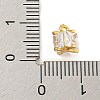 Rack Plating Brass Micro Pave Clear Cubic Zirconia Charms KK-P277-43G-3