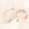 304 Stainless Steel Stud Earrings for Women SA-CBA45D5-25GP-3