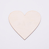 Unfinished Wood Heart Cutout Shape WOOD-WH0101-37A-1