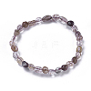 Natural Rutilated Quartz Bead Stretch Bracelets BJEW-K213-39-2