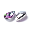 Faceted Teardrop Glass Pendants GLAA-O008-A21-4