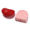 Olycraft 8 Style Food Grade Eco-Friendly Silicone Beads SIL-OC0001-01-2