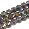 Electroplate Glass Beads Strands X-EGLA-Q098-A10-1