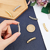 8Pcs 4 Style Brass Micro Pave Cubic Zirconia Beads ZIRC-CA0001-08-3