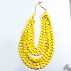 Bohemian Wood Disc Beaded Multilayer Bib Necklaces for Women FS-WG91E46-03-1