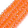 Electroplate Glass Beads Strands X-EGLA-A034-T8mm-A23-1