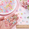 240Pcs 8 Styles Transparent Plastic Beads KY-BM0001-05-3