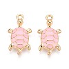 Alloy Enamel Pendants PALLOY-T092-26G-03-1