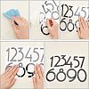 SUPERFINDING 8 Sheets 2 Style PET Sticker Reflective Self Adhesive Vinyl Waterproof 0-9 Number DIY Decorations for Mailbox DIY-FH0002-78-2