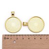 Tibetan Style Alloy Pendant Cabochon Settings LS-TIBE-R295-055G-LF-3