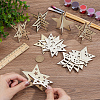 4 Styles Christmas Theme Unfinished Wood Solid Display Decorations DJEW-WH20002-21B-3