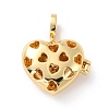 Brass Micro Pave Cubic Zirconia Diffuser Locket Pendants ZIRC-Z018-04G-2