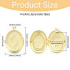 8Pcs 4 Colors Brass Locket Pendants KK-CA0002-85-2