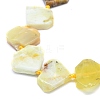 Natural Yellow Opal Beads Strands G-G106-E02-01-3