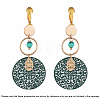 Brass Clip-on Earring Converters Findings X-KK-Q115-G-6