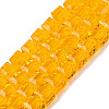 Transparent Glass Beads Strands GLAA-R041-8x8mm-A02-1