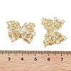 Brass Micro Pave Clear Cubic Zirconia Beads KK-Z059-03G-3