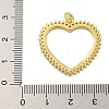 Rack Plating Brass Micro Pave Cubic Zirconia Pendants KK-C074-42G-3