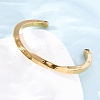 Always In My Heart 304 Stainless Steel Cuff Bangles for Women BJEW-D361-01G-3