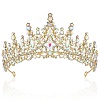 Alloy Rhinestone Crown Hair Bands for Girls Women Party Decoration HULI-PW0002-006G-02-1