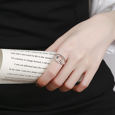 Rotatable Finger Cuff Rings for Women RJEW-S402-01P-1