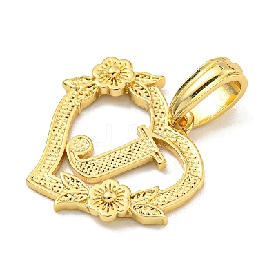 Heart Brass Pendants KK-I714-04G-J-1