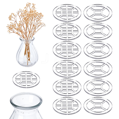 12Pcs 2 Styles Acrylic Mason Can Breeding Top Findings FIND-NB0006-59-1