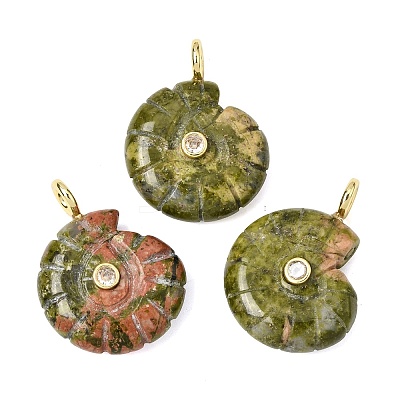 Natural & Synthetic Mixed Stone Carved Pendants G-C282-01-1